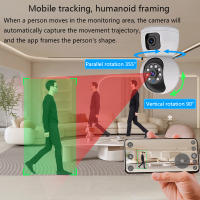 Cámara de Seguridad para el Hogar Inteligente de 1080P con Lentes PTZ Doble Conectividad WiFi - details 3