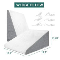 Almohada De Apoyo Para Dormir Después De La Cirugía Y Reflujo Ácido Almohada Triangular Elevada De Espuma Para Uso En Dormitorio Y Oficina - details 4