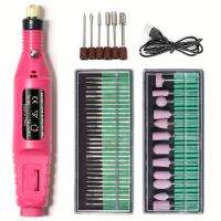 Juego de taladro eléctrico para uñas con diferentes puntas, kit de manicura y pedicura de alta potencia, equipo de arte de uñas - details 1