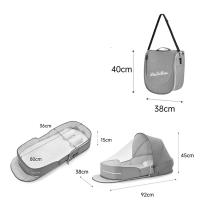 Cuna portátil transpirable para bebé, nido de Mosquitos de viaje, multifunción para recién nacidos, cuna portátil - details 2