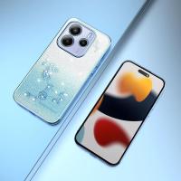 Funda de teléfono de lujo con carcasa antisísmica, brillante, estilo floral para Xiaomi Redmi Note 14 5G - details 10