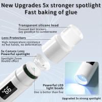 Mini lámpara de pantalla de Gel Uv portátil, portátil, inalámbrica, Usb, secador de uñas, para curado rápido - details 4