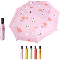 Paraguas plegables de verano a prueba de viento, impermeables, anti UV para mujeres y hombres automáticos - details 0