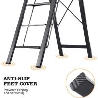Escalera Plegable de Aluminio Diseño Estrecho para el Hogar, Cocina, Oficina - details 4