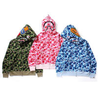 Chaquetas Shark para hombre y mujer, sudaderas con capucha del mismo camuflaje, suéteres sueltos informales para parejas, a la moda - details 9