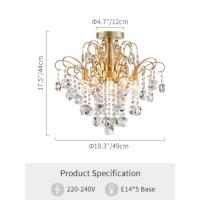 WUZUPS 3-Light Semi-Flush Mount Ceiling Light