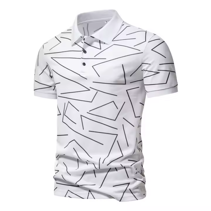 NOVEDAD DE VERANO 2025, top informal para hombre, polo de manga corta a la moda para hombre - 1