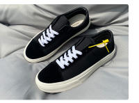 Zapatos negros puros, bajos, versátiles, de talla extra grande, para hombre y mujer, los mismos zapatos, zapatos casuales para parejas. - details 5