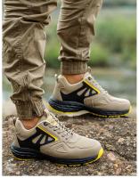 Zapatos de seguridad con punta de acero para hombre, zapatillas de trabajo transpirables, ligeras e indestructibles - details 14