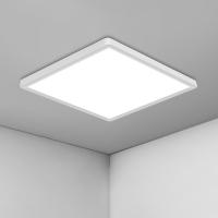 Goeco Lámpara LED de Techo 36W, 3240LM, ABS, 6500K Blanco Frío, Iluminación Nórdica para Sala, Dormitorio, Cocina Montaje Semi-Flush - details 0