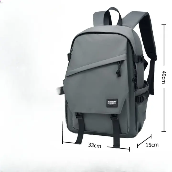 Bolsa de la escuela secundaria estudiante universitario mujer gran capacidad ordenador mochila pareja mochila - 1