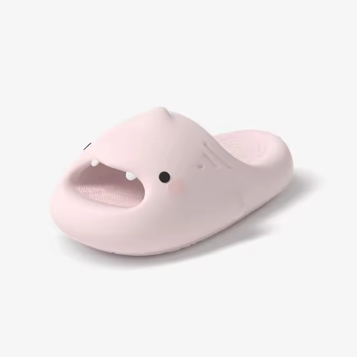 Pequeñas y lindas zapatillas de tiburón para mujer, sandalias de baño cómodas de verano, antideslizantes de EVA silenciosas para hombre - 1