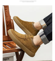 Nuevos zapatos casuales de tablero de tendencia retro anti-terciopelo mate zapatos bajos para hombres - details 13