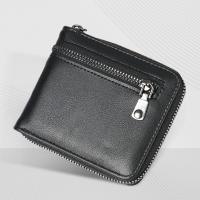 Cartera corta Retro fina para hombre, tarjetero de identificación, billetera plegable de cuero PU, tarjetero, monedero, monedero de negocios diario - details 4