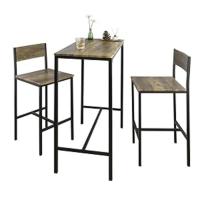 Juego de Muebles de Comedor Mesa Central, Juego de Balcón de 3 Piezas, Juego de Bar - details 6