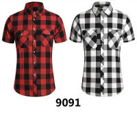 Camisa de Verano de Doble Bolsillo a Rayas Talla Grande Estilo Casual de Negocios para Hombres - details 44