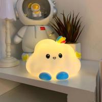 Pequeño dibujos animados lindo nube luz nocturna no deslumbrante niños dormitorio mesita de noche luz niño niña regalos de cumpleaños decoración del hogar - details 0