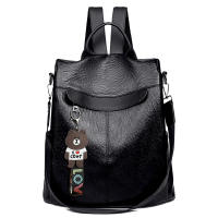 Mochila de Cuero Impermeable Antirrobo para Mujer, Bolso de Hombro, Mochila Escolar, Pequeño, informal, Bandolera - details 11