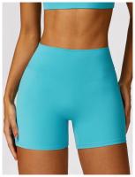 Pantalones cortos de Yoga para mujer, ropa de gimnasio de cintura alta, pantalones cortos deportivos de ciclismo - details 36