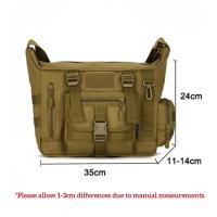 Bolso de hombro para ordenador portátil de 14 pulgadas, bolsos deportivos para hombre, mochila táctica individual, bolso mensajero Molle para documentos A4 para hombre - details 5