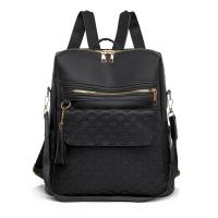 Nueva mochila para mujer con estampado de diamantes, moda simple y versátil, que mejora la calidad de la mochila de gran capacidad. - details 0