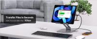 Minisopuru Estación de Acoplamiento para iPad Soporte Plegable para Tablet con 4K HDMI, 100W PD, Puertos USB 3.0, SD/TF - details 3