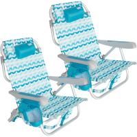 Pack de 2 sillas Plegables XXL multiposición para Playa, jardín, terraza o Camping, 5 Posiciones, 53x66x86 cm, Incluye Bolsillos, Topes antivuelco, Soporta 110 kg, Asas de Transporte - details 44
