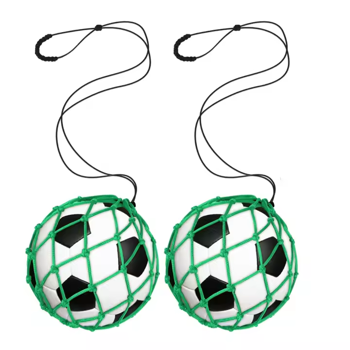 Kicker-Entrenador de patadas de fútbol de 2 piezas, Red de entrenamiento para pelota de tamaño 3, 4, 5, Solo, ayuda verde para practicar patadas - 1