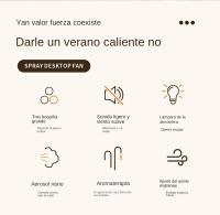 Aire acondicionado portátil, Mini enfriador de aire,5 velocidades,enfriador de aire para automóvil,hogar,oficina,habitación - details 1