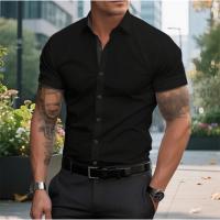Camisa Casual de Manga Corta para Hombre Uso Diario, Comodidad, Talla Grande - details 4