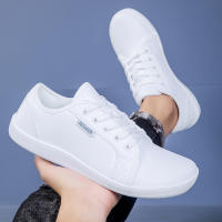 Zapatos de punta ancha de cuero Artificial para hombres y mujeres, zapatos descalzos, caja de punta ancha minimalista, antideslizantes, ligeros - details 14