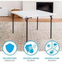 Mesa de Campamento Resistente Tamaño 93.9 x 93.9 x 73.6 cm Ligera y Duradera Soporte hasta 181 kg - details 5