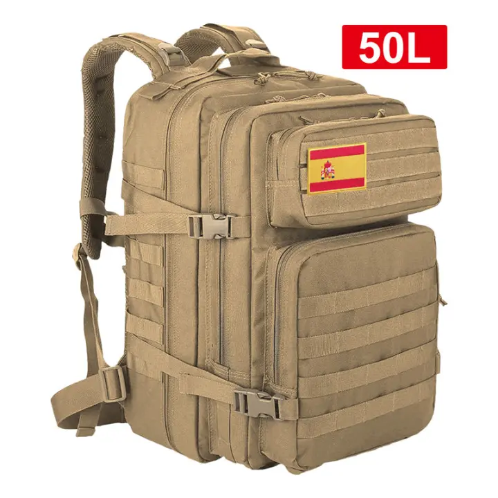 Mochila táctica de gran capacidad para hombre, bolsa multifuncional de viaje, 50L, 30l, 25L - 1