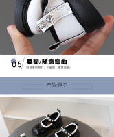 Nueva Moda Primavera Zapatos Individuales para Niñas Xiaoxiangfeng Suela Suave de Diamantes de Cristal Calzado Infantil de Cuero - details 6