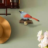 Decorative Rustic Resin Wall Coat Hook Birds On A Branch Hanger for Clothes