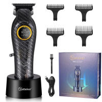 Hatteker-Motor sin escobillas de 8000RPM, cortadora de pelo profesional, cargador Base, pantalla LED, cortadora de pelo, Máquina para cortar cabello para hombres para el hogar - details 0