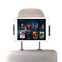 Reposacabezas telescópico Universal para asiento trasero de coche, soporte de tableta para iPad Mini Air Pro, 4-11 pulgadas, rotación de 360 grados, abrazadera de soporte para teléfono - details 2