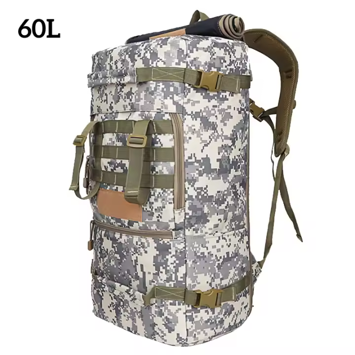 Mochara táctica Militar para Exterior para hombre, de Camping Bolsa, montañismo, senderismo, viaje, Molle 3P, 60L, 50L - 1