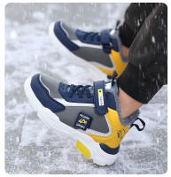 Zapatos para correr al aire libre para niños, zapatillas de deporte cálidas de invierno para niños, zapatos deportivos informales de cuero impermeables, zapatillas antideslizantes para nieve - details 15