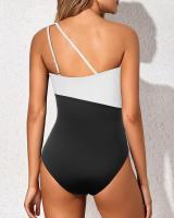 Verano 2025 nuevo traje de baño ajustado de una pieza con doble correa para el hombro para la playa - details 2