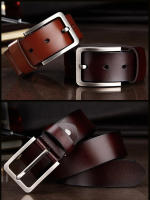 Cinturón de cuero genuino para hombre, hebilla retro, cinturón de piel de vaca versátil, 125 cm, regalo para hombre - details 6
