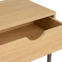 Consola con 2 cajones de Metal Blanco y MDF de 80x30x75 cm - details 26