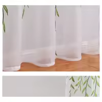 Mimbre-sala de estar sencilla, dormitorio cortinas, una sola pieza, W:140cm * L:260cm, a través de varilla - details 3