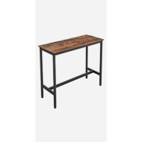 Mesa de Centro en diseño Industrial, para la televisión, para el salón, con Gran Estante, Patas Regulables, Protege el Suelo, con Estructura de Metal, Estable, fácil de Montar - details 7