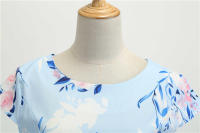 Women summer vintage 1950s 60s big swing party polka dot dress - details 26