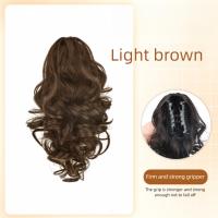 Extensiones de cola de caballo, Clip de garra, peluca de cola de caballo, Clip en Natural, corto, ondulado, rizado, cola de caballo falsa y esponjosa, postizo para uso diario - details 6