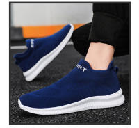 Zapatillas de correr ligeras para hombre, zapatos de tenis deportivos antideslizantes transpirables para exteriores, cómodos entrenadores de tejido volador - details 8
