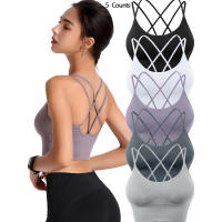 Sujetador mujer Cross Sports Sujetador corto con cordones Adecuado para ejercicio de Yoga - details 1
