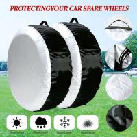 4 UDS bolsas de transporte de neumáticos de poliéster con iluminación de repuesto, cubiertas para ruedas de coche, 13-19 pulgadas, 19-23 pulgadas - details 1