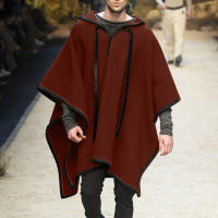 Moda masculina otoño e invierno nuevos chales, camisetas, capas y abrigos de lana - details 6